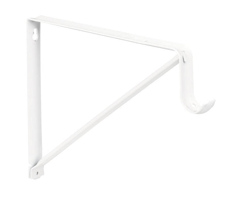 Knape & Vogt, White Pro RP-0045-WT Shelf and Rod Closet Bracket