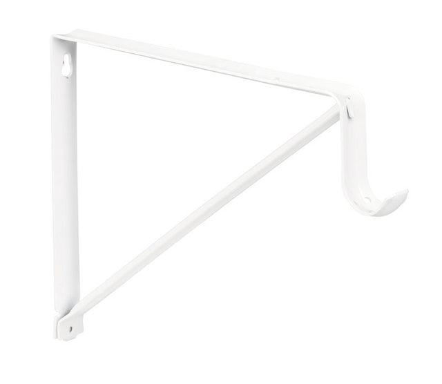 Knape & Vogt, White Pro RP-0045-WT Shelf and Rod Closet Bracket