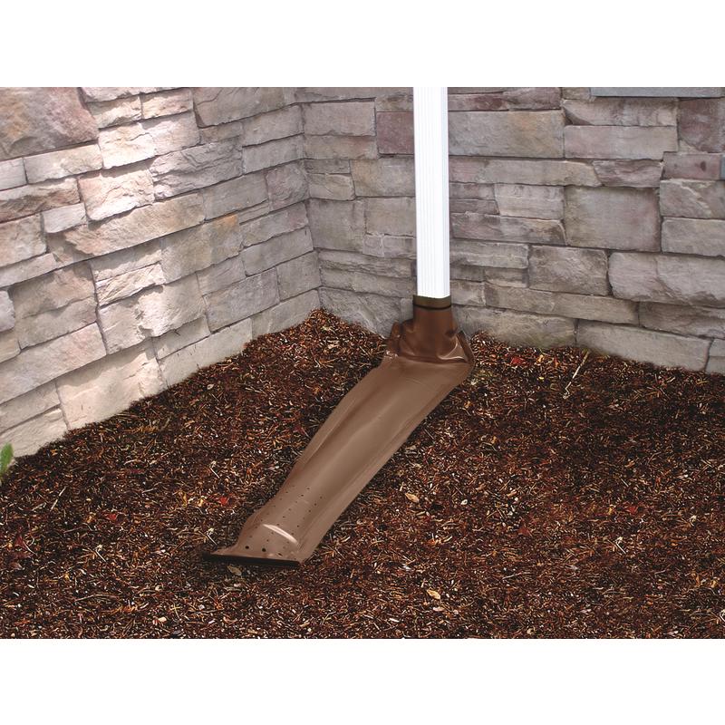 Frost King Drain Away 0.1 in. H X 9 in. W X 46 in. L Brown Vinyl Downspout Extension