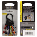 Nite Ize KeyRack 2 in. D Stainless Steel Black Carabiner Key Chain