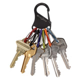Nite Ize KeyRack 2 in. D Stainless Steel Black Carabiner Key Chain