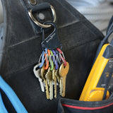 Nite Ize KeyRack 2 in. D Stainless Steel Black Carabiner Key Chain