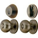 Ace Colonial Oil Rubbed Bronze Knob and Deadbolt Set 1-3/4 in.