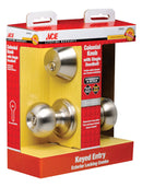 Ace Colonial Satin Nickel Knob and Deadbolt Set 1-3/4 in.