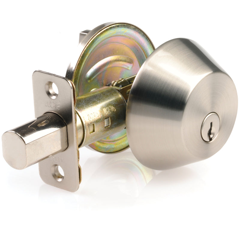 Ace Satin Nickel Chrome Single Cylinder Deadbolt