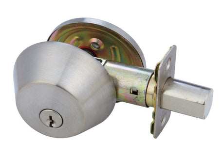 DEADBOLT SGL CYLINDER SS