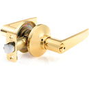 Ace Straight Lever Polished Brass Entry Lockset 1-3/4 in.