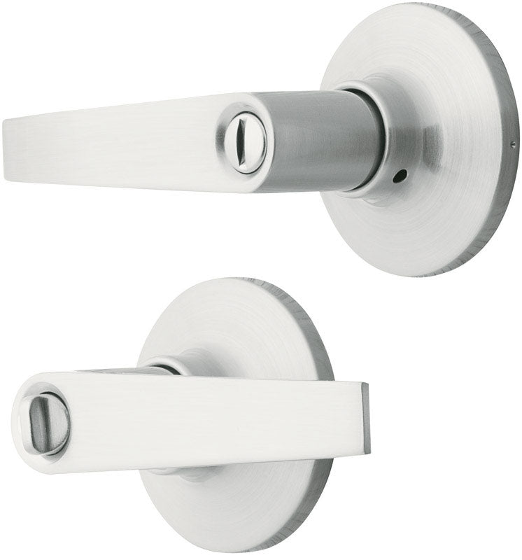 Ace Straight Lever Satin Privacy Lockset 1-3/4 in.