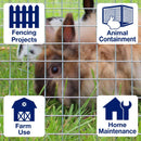 IronRidge 24 in. H X 25 ft. L Galvanized Steel Welded Wire Fence 1 in.