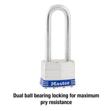 Master Lock 1-3/4 in. W Laminated Steel Ball Bearing Locking Padlock