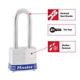 Master Lock 1-5/16 in. H X 1-5/8 in. W X 1-9/16 in. L Laminated Steel Double Locking Padlock