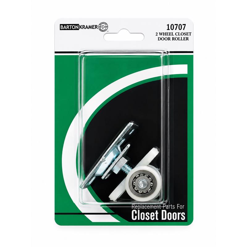 Barton Kramer Chrome Silver Steel Closet Door Hanger Set 1 pk