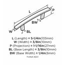 Amerock Essential'Z Cabinet Pull 3 in. Satin Nickel 10 pk