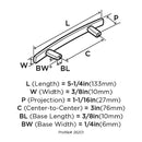 Amerock Essential'Z Cabinet Pull 3 in. Satin Nickel 10 pk