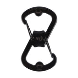 Nite Ize S-Biner 2 in. D Stainless Steel Black Carabiner Key Holder