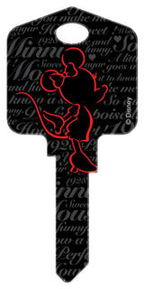 Hillman Disney Minnie Mouse House Key Blank 66/97 KW1/KW10 Single For Kwikset and Titan Locks