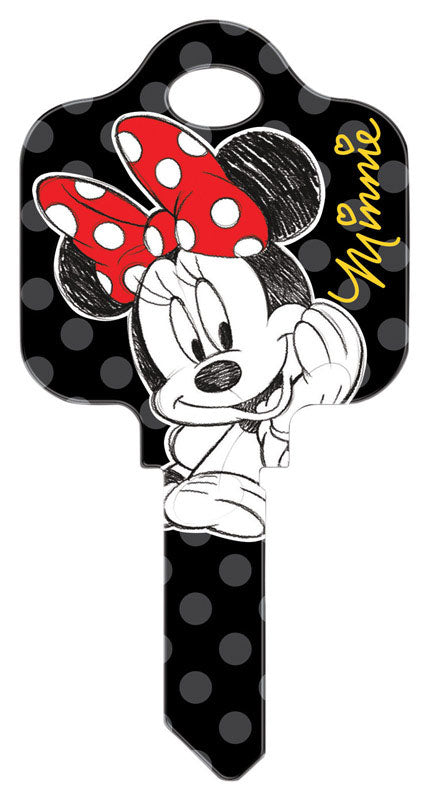 Hillman Disney Minnie Mouse House Key Blank 68 SC1 Single For Schlage Locks