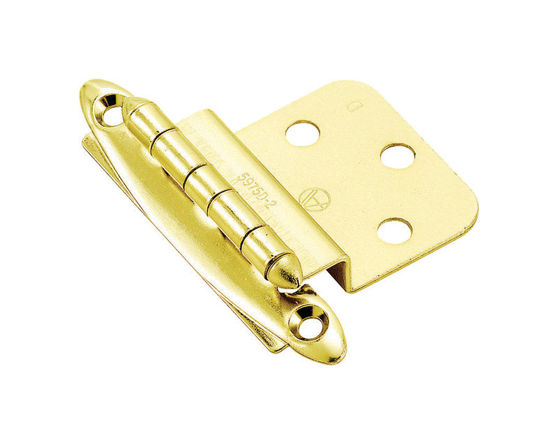 HINGE 3/8INSET BRT BRASS