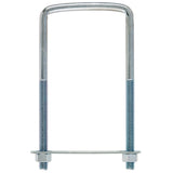 Hampton 3/8 in. X 3 in. W X 6 in. L Coarse Zinc-Plated Steel Square U-Bolt