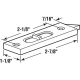 Prime-Line White Vinyl Window Tilt Latch 2.9 in. W X 1.1 in. L For Vinyl Windows 2 pk