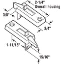 Prime-Line White Plastic Window Tilt Latch 3/4 in. W X 2-1/4 in. L 2 pk