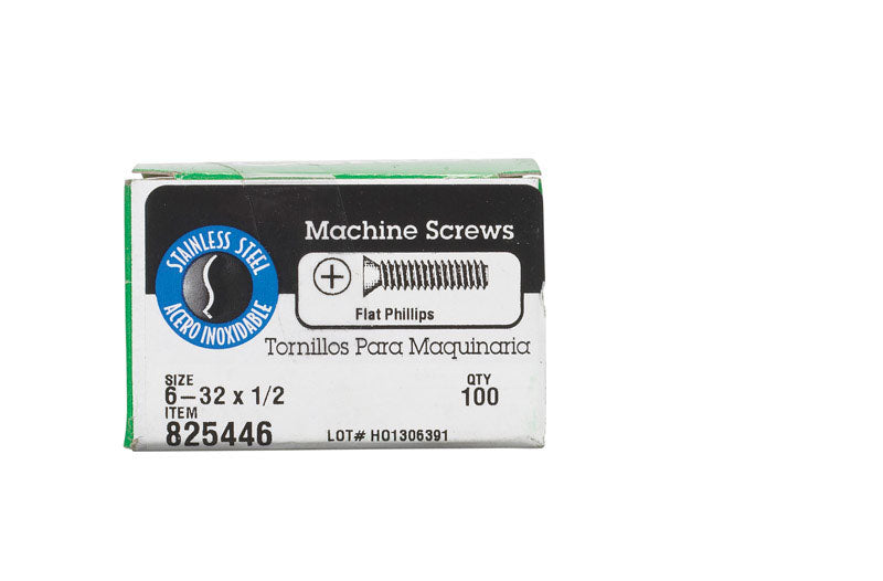 SCRW MCH PH FH 6-32X1/2"