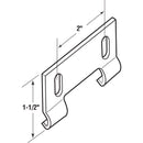 Prime-Line 7.35 in. H X 1-1/2 in. W Gray Frameless Shower Door Bottom Guide