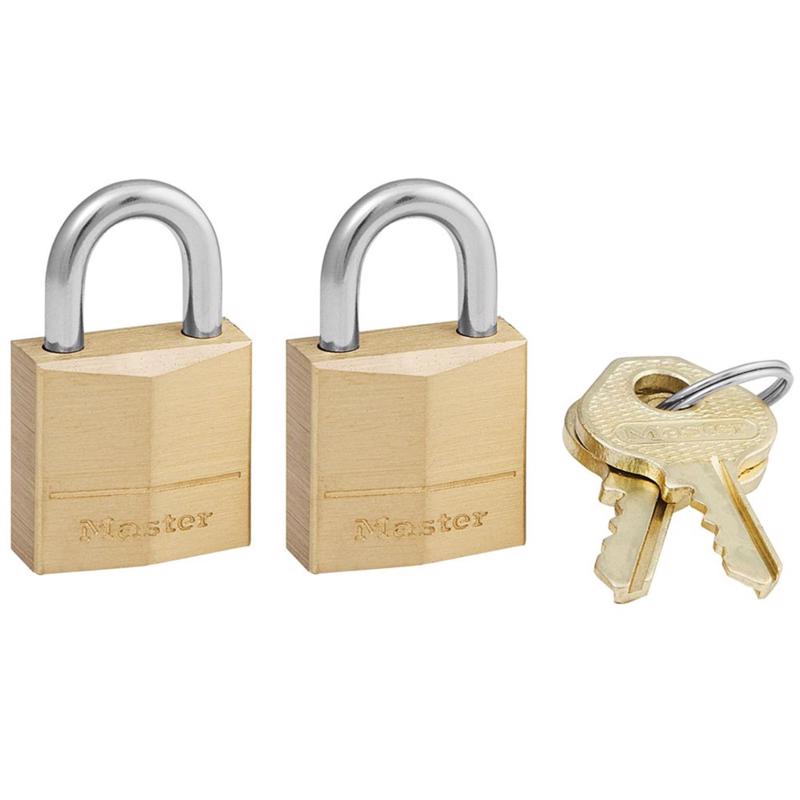 PADLOCK 3/4"BRAS KA 2PK