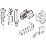 Prime-Line Plastic/Steel Door Repair Kit 1 pk