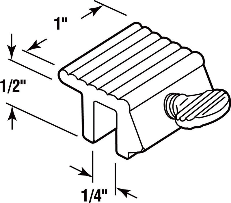 Prime-Line Painted White Aluminum Window Lock 1 pk