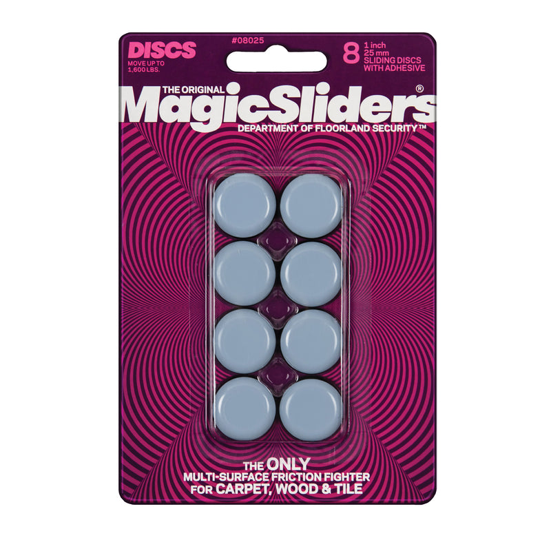 SLIDING DISC RND 1" 8PK