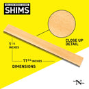 Nelson 1.5 in. W X 12 in. L Wood Shim 42 pk