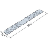 Simpson Strong-Tie 0.38 in. H X 6.69 in. W 22 speed Galvanized Steel Brick Tie