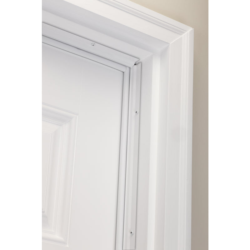 M-D White Aluminum Compression Weatherstrip For Door Jambs 36 and 84 in. L X 1 in.
