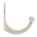 Ace 1-3/4 in. L Satin Nickel Silver Metal Small Garment Hook 2 pk