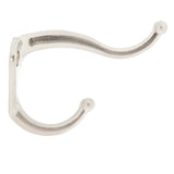 Ace 2-5/16 in. L Satin Nickel Silver Metal Small Coat and Hat Hook 2 pk