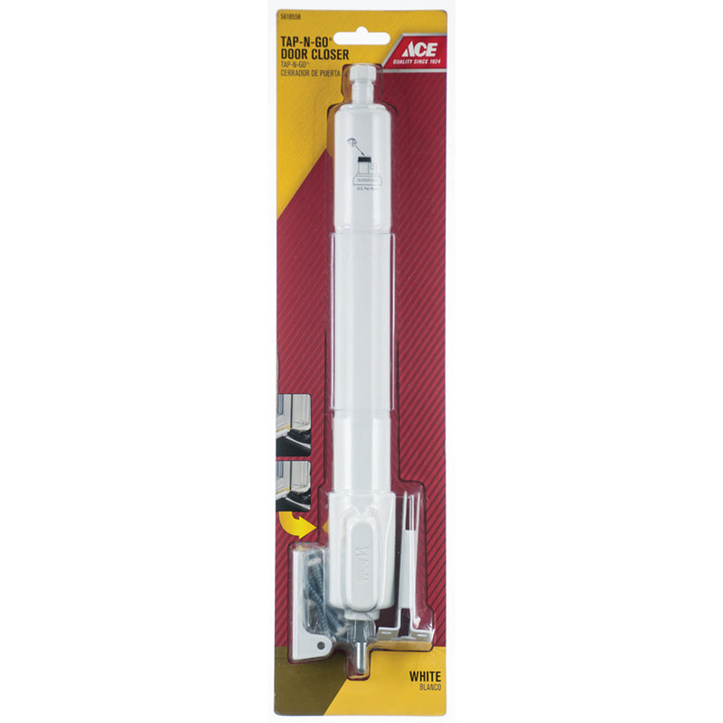 Ace White Aluminum Pneumatic Screen/Storm Door Closer