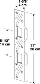 Prime-Line 11 in. H X 5-1/2 in. L Satin Nickel Steel Door Strike
