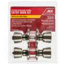 Ace Tulip Antique Brass Double Entry Door Kit 1-3/4 in.