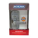 Schlage Satin Chrome Steel Electronic Keypad Entry Lock