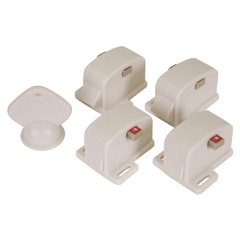 Safety 1st White Plastic Magnetic Cabinet Locks 5 pk