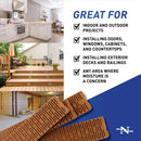 Nelson 1.5 in. W X 8 in. L Composite Shim 12 pk