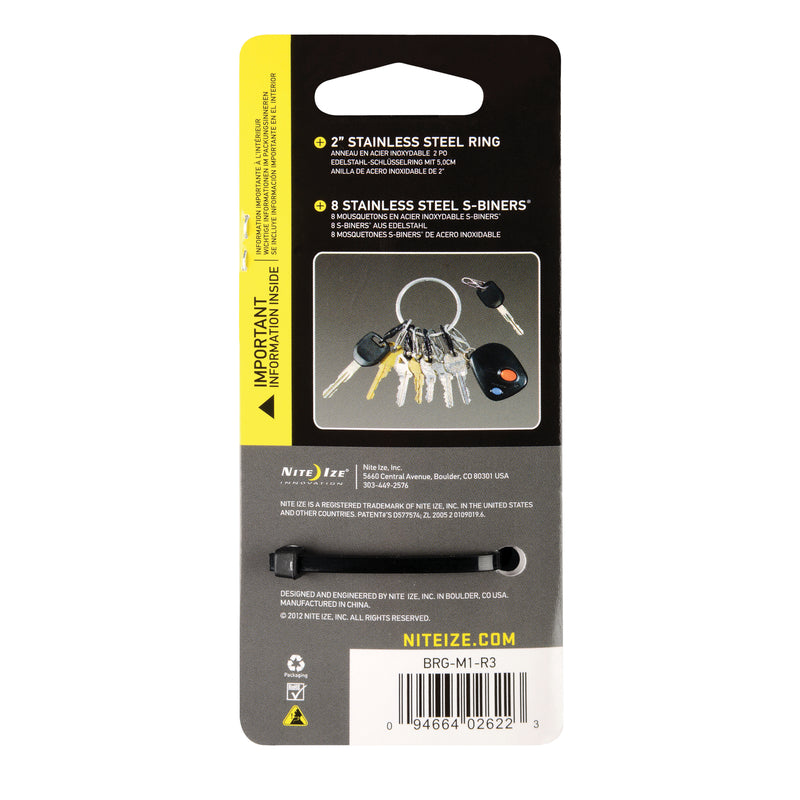 Nite Ize BigRing 2 in. D Stainless Steel Silver Loop Key Ring