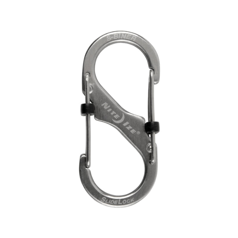 Nite Ize S-Biner SlideLock 1.85 in. D Stainless Steel Silver Carabiner Key Chain