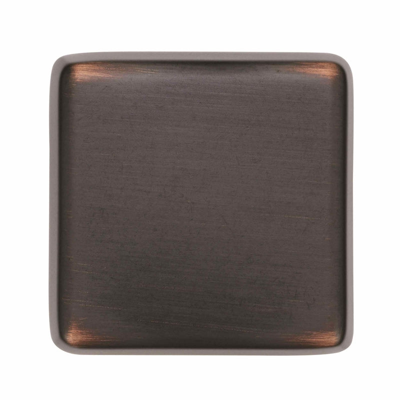 Amerock Blackrock Square Cabinet Knob 1-3/16 in. D 1-1/16 in. Oil Rubbed Bronze 1 pk