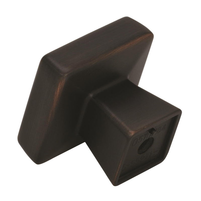 Amerock Blackrock Square Cabinet Knob 1-3/16 in. D 1-1/16 in. Oil Rubbed Bronze 1 pk