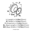 Amerock Revitalize Round Cabinet Knob 1-1/4 in. D 1-1/4 in. Satin Nickel 1 pk