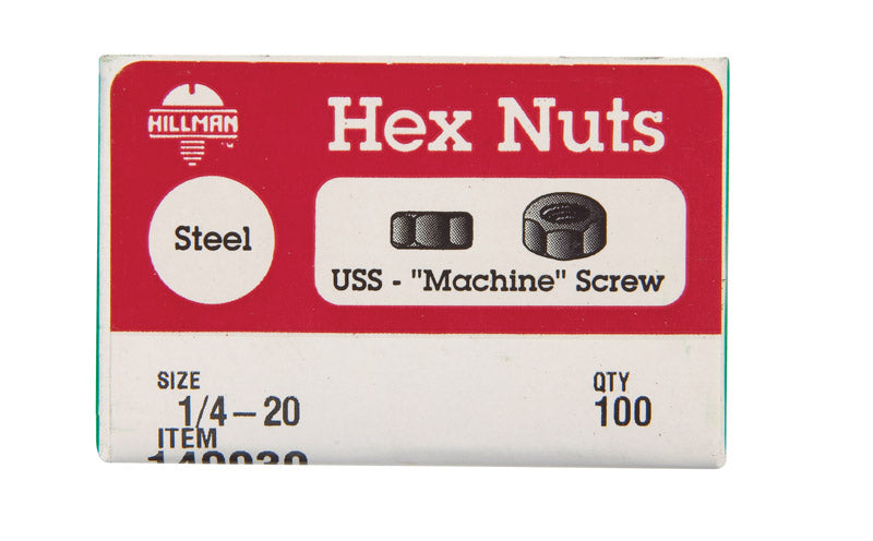 HEX MS NUTS Z  1/4-20