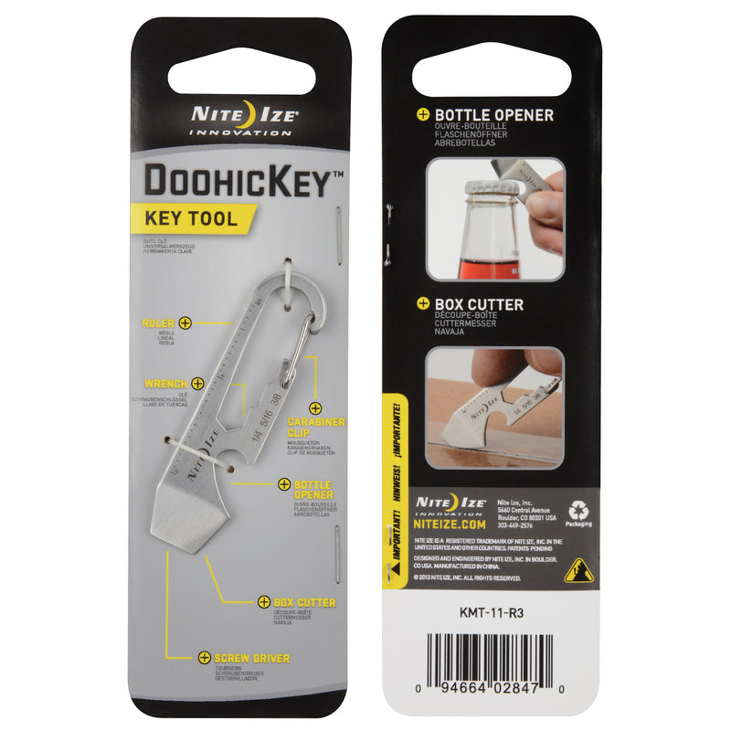 Nite Ize DoohicKey 1.8 in. D Stainless Steel Silver DoohicKey Multi Key Tool