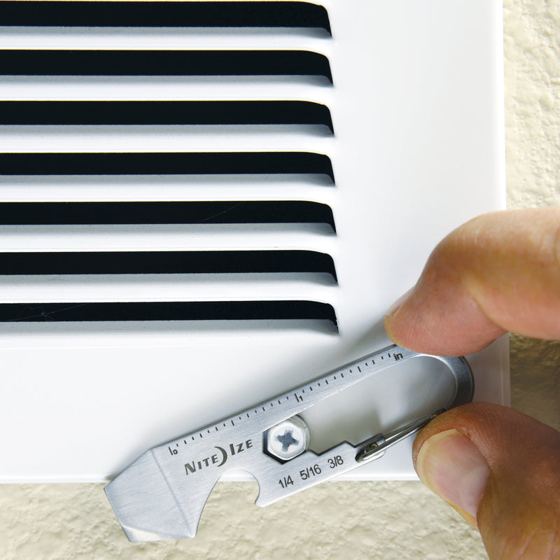 Nite Ize DoohicKey 1.8 in. D Stainless Steel Silver DoohicKey Multi Key Tool